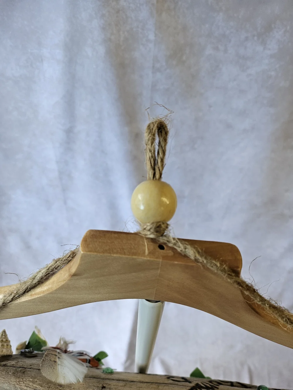 Handmade Pacific Northwest Beach Driftwood Shell Hanging Sign